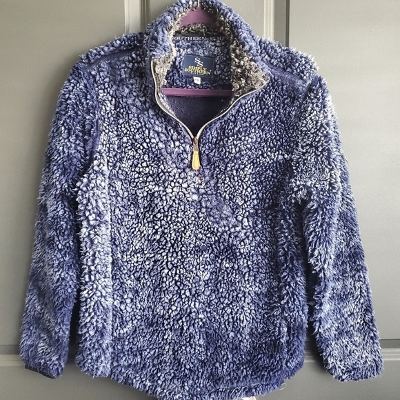 Simply Southern Sherpa Pullover Sz Youth Large - Picture 1 of 6